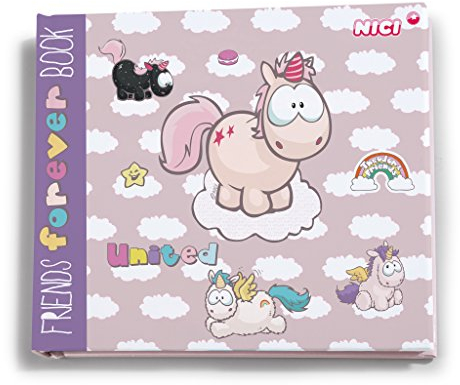 Nici Theodor and Friends Freundschaftsbuch Einhorn Theodor, 20 x 17 cm