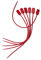 Zeal J343R Silicone Food Ties, Red