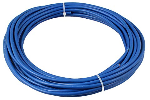 Aexit Cable recubierto de PVC azul 4mm2 conductor eléctrico de cobre (model: Y5593VIIO-9510ZD) flexible 10M 32.8FT