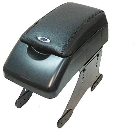 Car Armrest Organizer Storage Box Universal Centre Console Black Leather Cushion Adjustable Arm Rest High Comfort Pad