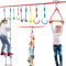 Ninja Warrior Hinderniskurs für Kinder, 18,3 m, Ninja-Slackline, mit 8-teiligem Zubehör, Baumschutz und Tragetasche, Ninja-Kurs für Kinder im Freien