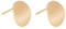BENECREAT 20PCS 18K véritable plaqué or plat rond dessin boucles d'oreilles résultats avec boucle diamètre 12mm plat rond boucles d'oreilles avec récipient à bijoux pour la fabrication de bijoux