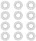 Spiral Hair Ties, 12pcs Clear Plastic Hair Coil Bands, Spiral Ponytail Holder Phone Cord Bobbles Bands Set for Women Girls Hair Accessories