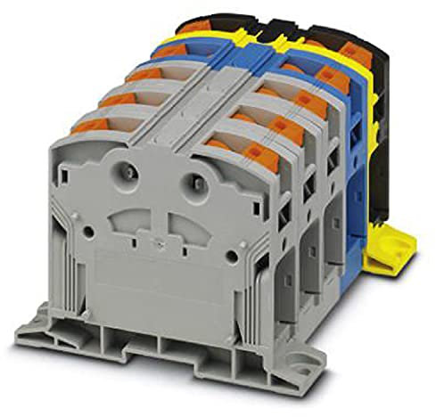PHOENIX CONTACT PTPOWER 185 3L/N/FE-F Hochstromklemme, 1000V AC / 1500V DC Nennspannung, 309A Nennstrom, Power-Turn-Anschluss Anschlussart, 31mm Breite, 108.3mm Höhe, Direktes Anschrauben Montageart