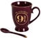 Elbenwald Harry Potter Samamel Cup Pista 9 3/4 Motivo con cucchiaio 270ml Rosso in ceramica