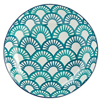 H&H 8031202 Coupe Newfull Decoration - Plato hondo (porcelana, 21 cm), diseño de porcelana