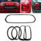 Front Grill + F&R Fog Light Cover Trim For Mini Cooper S F55 F56 F57 Black