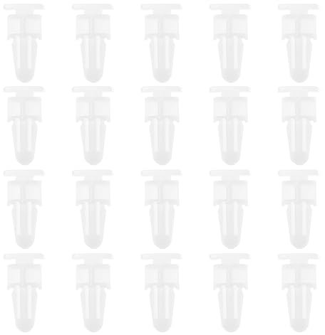 VGOL 30pcs Clips de Seuil de Porte 51471928808 Compatible avec 3 Séries E36 E46 en Plastique Clip de Garniture Protection de Moulure Pince Fixation Attache Retenue, Blanc