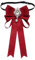 SUNTRADE Frauen Bowknot Strass Band Schleife Brosche Vorgebunden Hals Krawatte Party Hochzeit Weihnachten Geschenke Zeremonie (Weinrot)