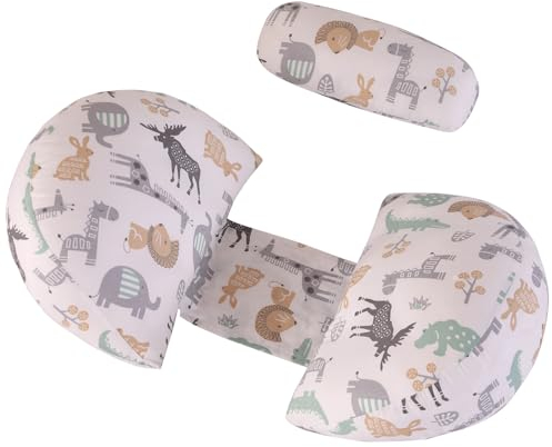 GKXLH – Coussin de grossesse – Coussins de grossesse pour dormir, soutien pour le dos, les hanches, les jambes, coussin de maternité doux pour femmes enceintes, coin double détachable et réglable avec