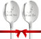 Kaffeelöffel mit Gravur - Ich Liebe Dich, Hochzeitsgeschenke, Valentinstagsgeschenk, Partner Geschenke Löffel, Hochzeitstag Valentinstag Jahrestag Geschenk für Sie und Ihn