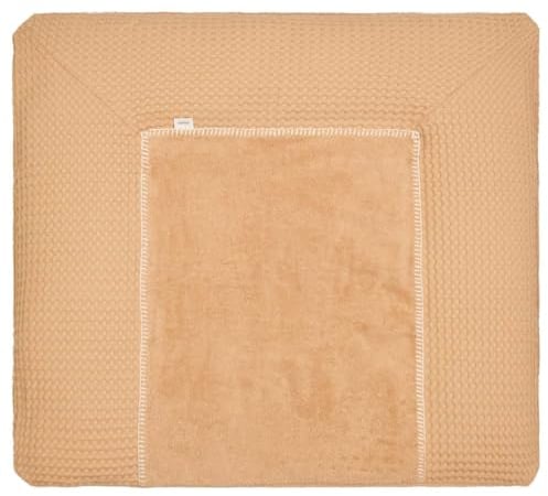 Koeka Wickelauflagenbezug - Spannbezug Für Wickelunterlage - Amsterdam - Waffelstoff Aus Baumwolle - Abwaschbar - Golden 75X85