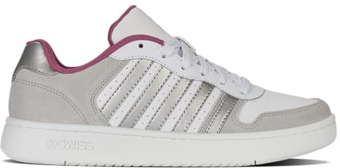 K-Swiss Damen Court Palisades Sneaker, Gray VLT/Silver/WHT, 42 EU