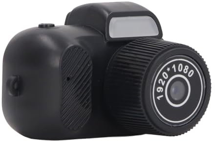 Mini Fotocamera Digitale, Grandangolo Ultra HD da 160 Gradi e Obiettivo da 2 MP, Schermo a Colori, Batteria da 100 Minuti, Videocamera Compatta con Cinturino da Polso per