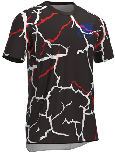 Maillot De VTT, Maillot De VTT à Manches Court pour Hommes, Maillot De VTT Respirant à Séchage Rapide, T-Shirt De Course De Motocross BMX (Style-05,XL)