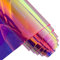 ONEART | Holographische schillernde PVC-Folie, 40×135 cm Transparentes Vinyl-Gewebe für Taschen DIY-Dekor-Projekte-Rosa