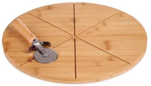 San Ignacio Plato pizza bambu 35cm con corta pizza b colección KINVARA