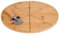 San Ignacio Assiette à pizza en bambou 35 cm avec coupe-pizza B collection KINVARA