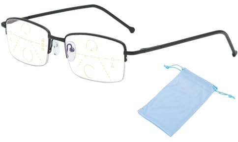 GUTERTOP Gleitsichtbrille Herren, Outfany Intellireaders, Intelligente Brille Nah Und Fern Mit Autofokusgläser
