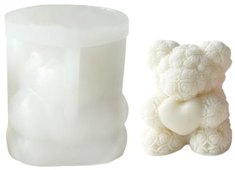 Bär Silikonform,Ice Bear Silicone Mould,Kerzen-Gießform Kerzenform Silikon Kerzenform Diy Silikonform Kerzen Gießen Formen,For Diy Cake Soap Scented Candle Coffee Milk Tea Candy Baking Decoration