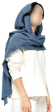 Mittelalter Halstuch Damen Herren Kapuzenschal,2-in-1-Anzug Pullover Mütze Schal,Lange Große Schal Shawl 120cm,Halstuch Tuch Kopftuch Renaissance,Weich Schal Stola Für Herbst und Winter,Meeresblau