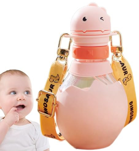 Taza de leche para sorber a prueba de derrames, taza de leche para niños pequeños, taza para beber de fácil transición, taza para beber leche y jugo, taza para beber con personajes divertidos, taza