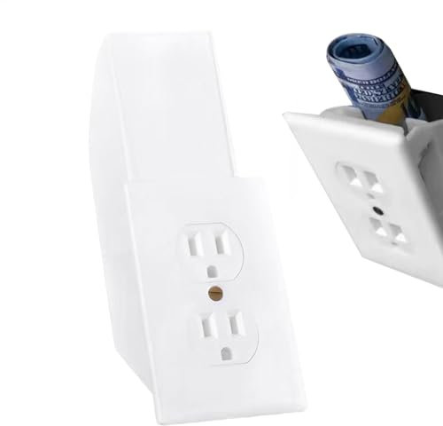 Wall Outlet Safe - Hidden Wall Safe Outlet, Secret Wall Safe - Realistic Hidden Plug Socket Stash Box - Secret Outlet Box for Hiding Money Jewelry Home & Boat