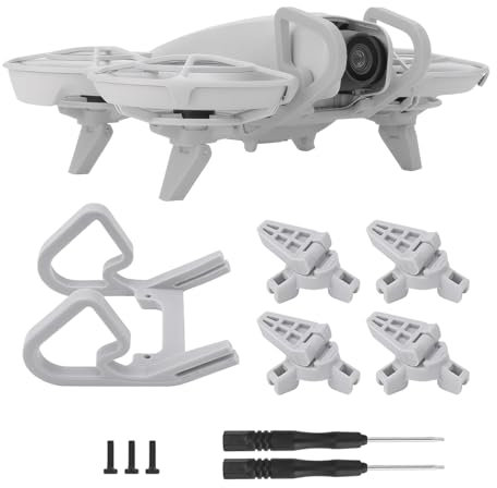 Gimbal Bumper Guard für DJI Neo Zubehör, Gimbal Schutz, Geeignet für DJI Drohne Versicherung Kamera Kratzschutz mit Fahrwerk (Grau)