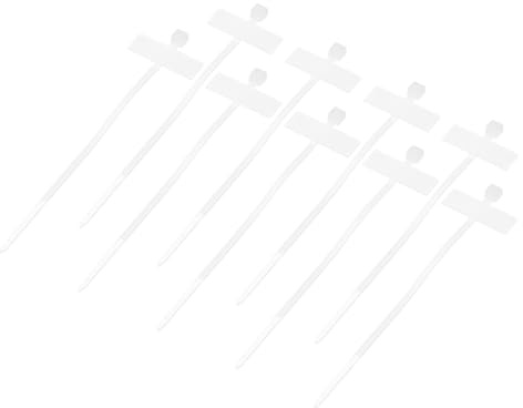sourcing map 200pcs Marker Cable Zip Ties, 4 Inch Self-Locking Labels Zip Tie Wraps, Wire Tags Ties Straps for Indoor and Outdoor, 1/8,White