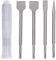 Respicefinem 4PCS Electric Hammer Chisels Set Round Shank Point and Flat Chisels for Stone Concrete Brick Wall Made of Chrome Steel with Quenching Processing Suitable for