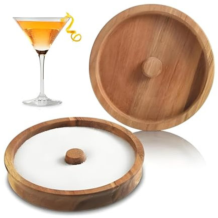 Margarita Salt Rimmer, Margarita Salt Tajin Glass Rimmer for Margaritas, Spicy Margarita Salt, Cocktail Garnish Bar Accessories, Cocktail Accessories 15.8 * 15.8 * 2.5cm