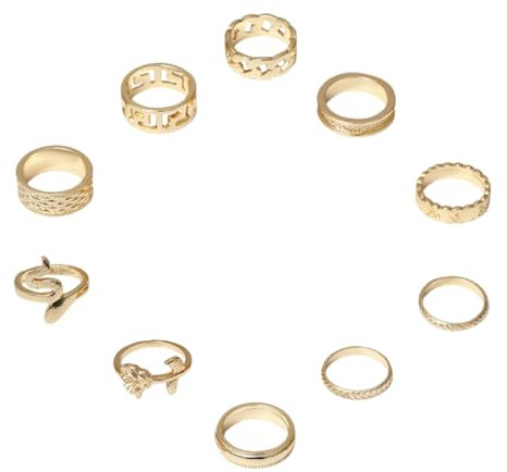 BESPORTBLE Anello Traforato in Anello Da Design Rosa Per Eleganti Accessori Per Dorati Decorazione Per