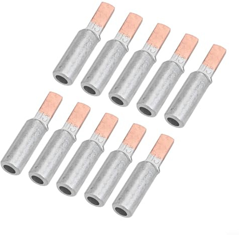 10PCS Copper Aluminum Wire Crimp Terminals DTLC-16 Cable Lug Connectors Electrical Lugs 16mm2 Silver Gold Circuit Breaker Fittings