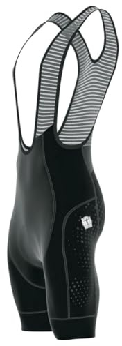 SKS GERMANY Rennrad-Bibshort Herren, Größe XXL mit Punkten | Elastisches Lycra-Material, hochwertiges Sitzpolster, atmungsaktive Mesh-Träger, Powerband-Beinabschlüsse