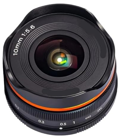 Kompatibel mit Sony E/FE-Mount – 10 mm F5,6 Stern-Weitwinkel-Fisheye-Objektiv, manuelles Fokus-Prime-Objektiv for Astrofotografie(Black)