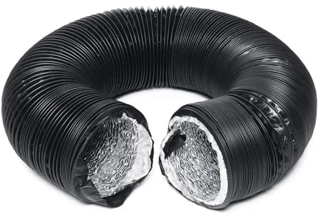 Ducting 150mm 6m Flexible Double Aluminium Foil Ducting Hose for Inline Duct Fan Ventilator Ventilation Tube Air Exhaust Extractor