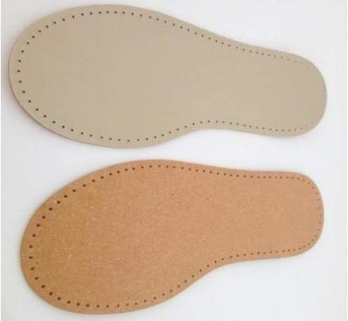 Schuhsohle Leder für gestrickte, gehäkelte oder gefilzte Schuhe