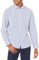 Amazon Essentials Chemise en Popeline à Manches Longues, Style Décontracté, Coupe Standard Homme, Bleu Blanc Rayures Verticales, M