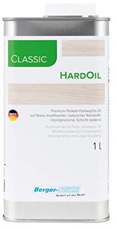 Berger-Seidle Classic Hardoil, polierfreie Tiefenimprägnierung, Hartöl für Parkett und Holzböden 1 Liter
