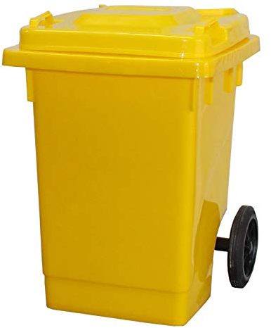 75 Litre Wheelie Bin | Yellow