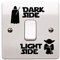 Stukk Stickers Black Dark Side Light Switch Vinyl Decal Sticker Child Room, One Size