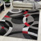 Carpeto Rugs Teppich Wohnzimmer Kurzflor Grau Modern Geometrisch Muster Öko-Tex 180 x 250 cm