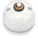 Fontini Pulsador de botón vintage para pared - Timbre estilo retro para hogar, hotel, casa rural u oficina - Porcelana blanca con botón blanco - Pulsador botón