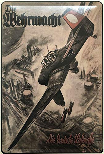 Blechschild 30 x 20 cm Die Wehrmacht - Die Deutsche Luftwaffe - Deko7
