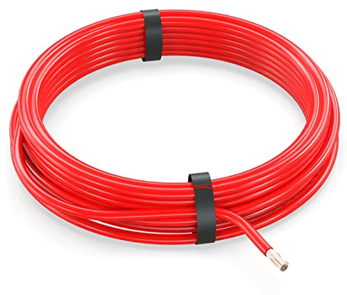 Auprotec - Cavo per auto, 0,35 mm2, FLRY-B, anello da 5 m o 10 m, colore: rosso
