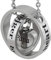 Hanessa Halskette Ringe Herz mit Inschrift Forever in My Heart no Longer by My Side Papa Andenken an verstorbenen Vater Kette in Silber aus Edelstahl