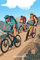 Terminplaner 2021: Radfahrer Mountainbiker Radsportler Design Jahresplaner und Kalender von Januar bis Dezember 2021 mit Ferien, Feiertagen und Monatsübersicht - Organizer und Zeitplaner für 1 Jahr