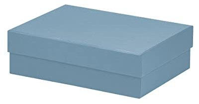 Rössler - Geschenkbox mit Deckel 196x264x80 mm Denim | Geschenkkarton mit Deckel für Geschenke, Dokumente, Präsentationen und Aufbewahrung
