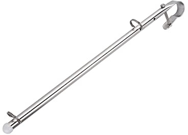 Flaggenhalter, Bootsflaggenstab 40 cm/15,7 Zoll Langlebig für Freizeitfahrzeuge für 22,2-25,44 mm Breite Flaggen für den Außenbereich für Schiffe für Yachten
