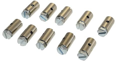 10x Bowdenzug Schraubnippel Klemmnippel 8x15 mm kompatibel mit Puch Hercules Kreidler Zündapp Mofa Moped Mokick